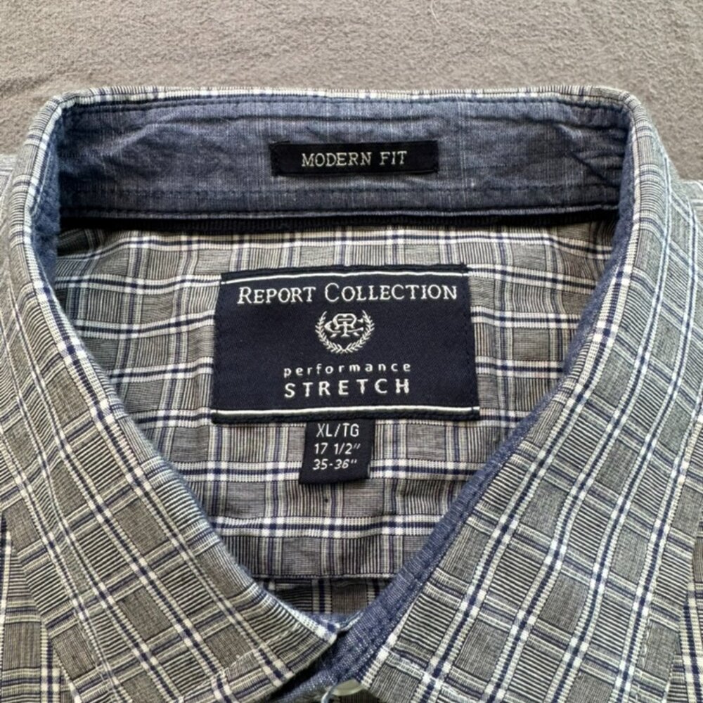 Report Collection Modern Fit Performance Stretch Collar Men's Size XL Shirt